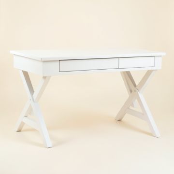 Dawn Bend Writing Desk - White (synthetic illustration; no displayed measurements)