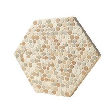 Osmond 2 '' X 2 '' Ceramic Octagon And Dot Mosaic Wall & Floor Tile