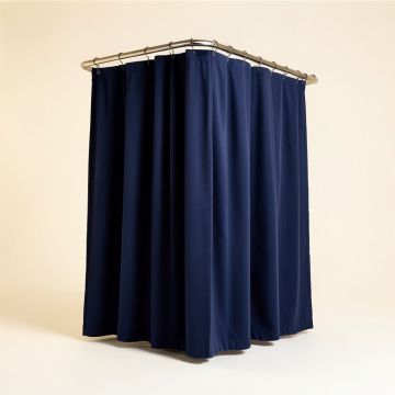 Ships Wheel Shower Curtain Set + Hooks (synthetic illustration; no displayed measurements)