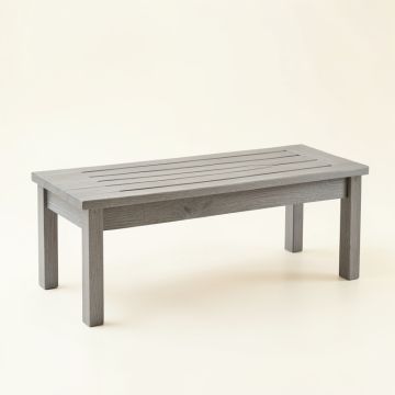 Hill Dell Indoor Bench - Gray (synthetic illustration; no displayed measurements)