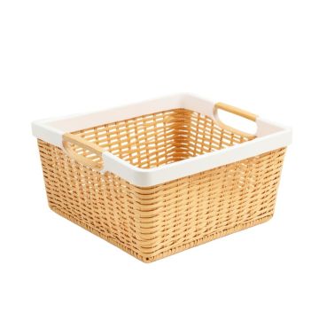 Rowan Arc Empty Storage Basket - White