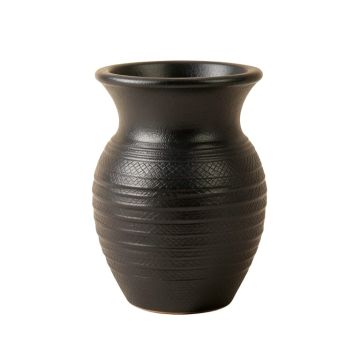 Heath Bend Empty Decorative Vase - Black