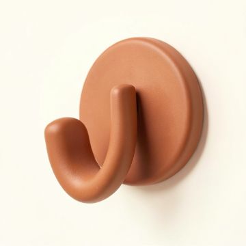 Harbor Crossing Wall-Mounted Robe Hook - Terracotta (synthetic illustration; no displayed measurements)