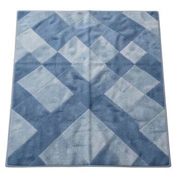 Maplesville 3 Piece Geometric Blue Indoor / Outdoor Area Rug Set