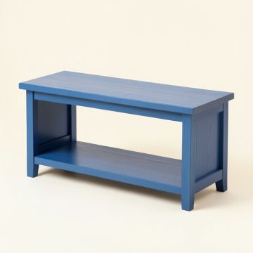 Heath Bend Indoor Bench - Blue (synthetic illustration; no displayed measurements)