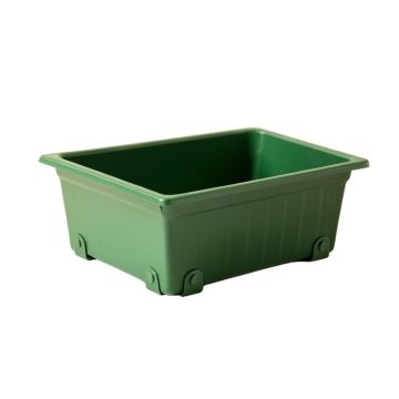 Summit Arc Empty Railing Planter With Integral Brackets - Green