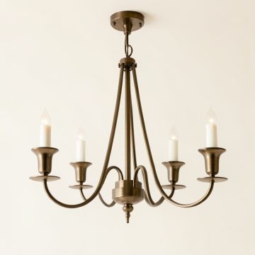 Freeburg 5 - Light Candle Style Drum Chandelier (synthetic illustration; no displayed measurements)