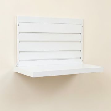 Lake Bluff Wall-Mounted Entryway Organizer Shelf - White (synthetic illustration; no displayed measurements)