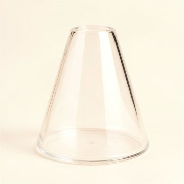 5.25 '' H X 2.25 '' W Glass Bell Lamp Shade In Clear (synthetic illustration; no displayed measurements)