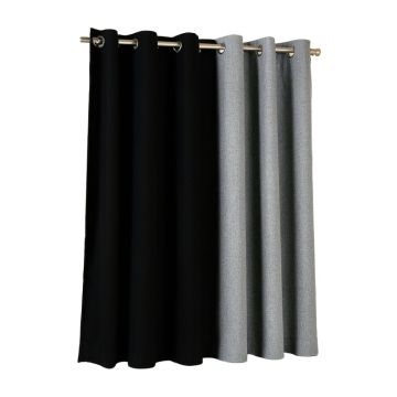 Taren Triple Weave Solid Color Blackout Thermal Grommet Curtain Panels