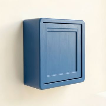 Olive Edge Wall-Mounted Entry Cabinet - Blue (synthetic illustration; no displayed measurements)