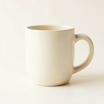Oak Crest Ceramic Mug - Ivory (synthetic illustration; no displayed measurements)