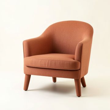 Spruce Crossing Upholstered Armchair - Terracotta (synthetic illustration; no displayed measurements)