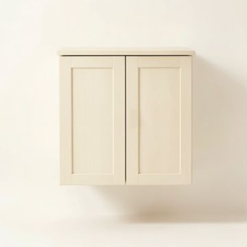 Clay Bridge Wall-Mounted Laundry Cabinet - Ivory (synthetic illustration; no displayed measurements)