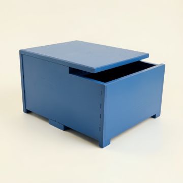 Lake Crossing Small-Parts Storage Drawer Cabinet - Blue (synthetic illustration; no displayed measurements)