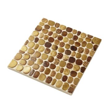 Pearl 1 '' X 1 '' Seashell Grid Mosaic Tile