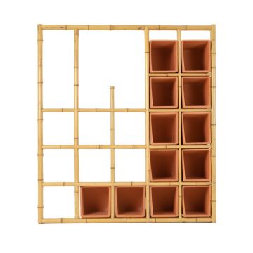 Maple Brook Empty Vertical Garden Frame - Terracotta