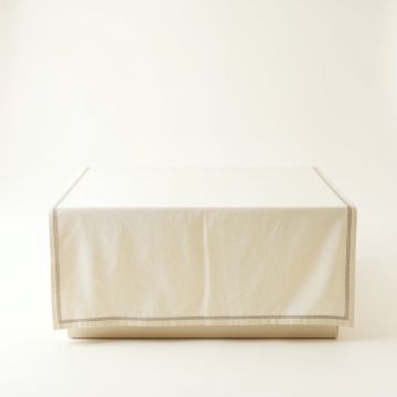 Oak Dell Flat Bed Sheet - Cream (synthetic illustration; no displayed measurements)