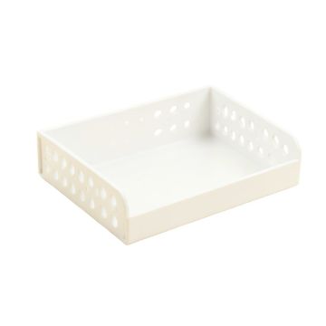 Hazel Crossing Empty Under-Desk Cable Tray - White