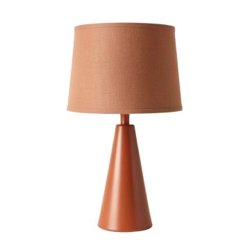 Briar Bluff Table Lamp With A Plain Fabric Shade - Terracotta