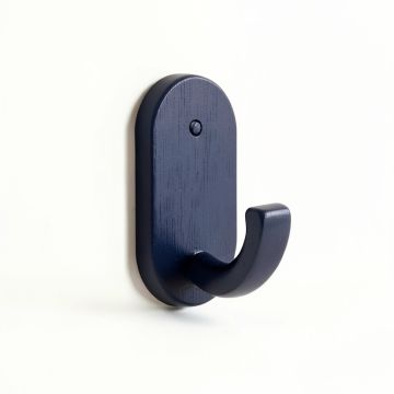 Ridge Arc Wall-Mounted Robe Hook - Navy (synthetic illustration; no displayed measurements)