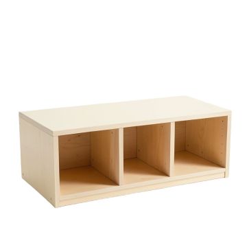 Glen Crossing Shoe Storage Bench - Cream