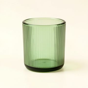 Cliff Bend Empty Candle Holder - Green (synthetic illustration; no displayed measurements)