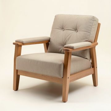 Grimsley 28 '' Wide Tufted Polyester Lounge Chair (synthetic illustration; no displayed measurements)