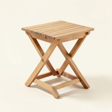 Makenzie Folding Wooden Side Table (synthetic illustration; no displayed measurements)
