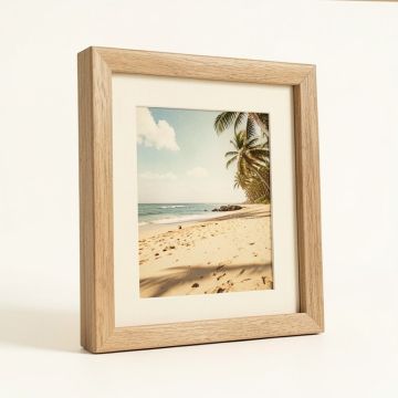 Vintage Beach - Picture Frame Photograph Print On Canvas (synthetic illustration; no displayed measurements)