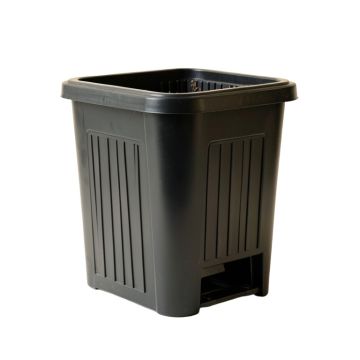 Holly Bluff Closed Garden Compost Bin - Black