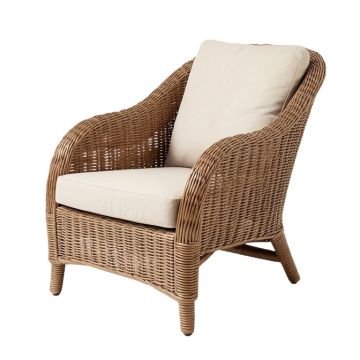 Berchmans Wicker Rocker Chair With Cushions
