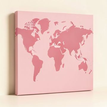 World Map 2 Canvas Art (synthetic illustration; no displayed measurements)