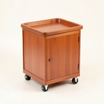 Alder Crest Empty Rolling Workshop Cart - Terracotta (synthetic illustration; no displayed measurements)