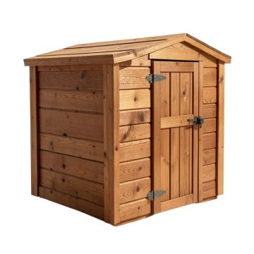 Refuge 5.5 Ft. W X 3 Ft. D Solid Wood Horizontal Garbage Shed