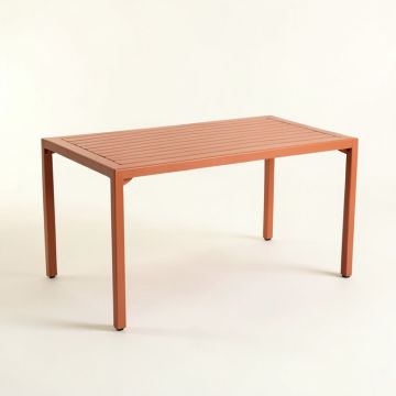 Slate Dale Patio Table - Terracotta (synthetic illustration; no displayed measurements)