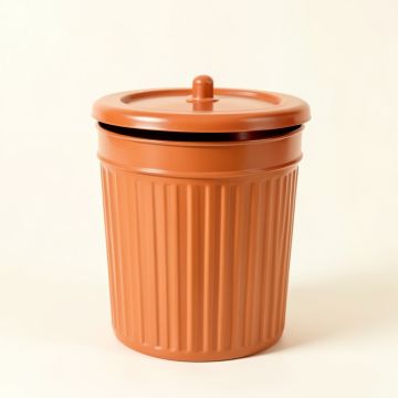 Shore Brook Closed Garden Compost Bin - Terracotta (synthetic illustration; no displayed measurements)