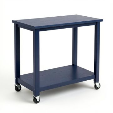 Flint Crest Empty Rolling Workshop Cart - Navy (synthetic illustration; no displayed measurements)