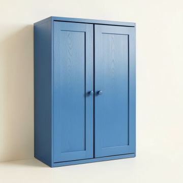 Shore Crest Wall-Mounted Laundry Cabinet - Blue (synthetic illustration; no displayed measurements)