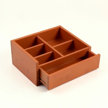 Vale Branch Empty Coffee-Station Organizer - Terracotta (synthetic illustration; no displayed measurements)