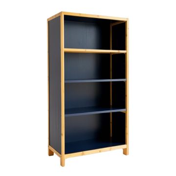 Shore Falls Freestanding Bookcase - Navy