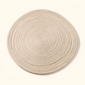 Aradia Braided Cotton Beige Area Rug (synthetic illustration; no displayed measurements)