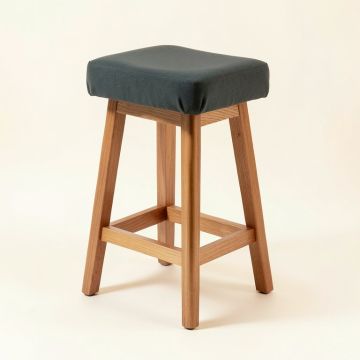 Ennu Solid Wood Bar & Counter Stool (synthetic illustration; no displayed measurements)