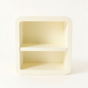 Lake Branch Empty Mug-Storage Cabinet Insert - Ivory (synthetic illustration; no displayed measurements)