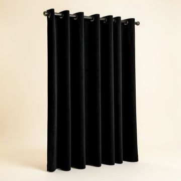 Leitch Velvet Solid Color Blackout Thermal Grommet Single Curtain Panel (synthetic illustration; no displayed measurements)