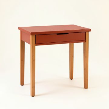 Moss Arc Small Writing Desk - Terracotta (synthetic illustration; no displayed measurements)