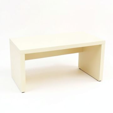 Aspen Bend Desktop Monitor Riser - Cream (synthetic illustration; no displayed measurements)
