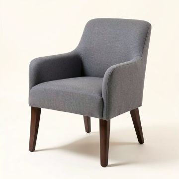 Naomhan Upholstered Parsons Chair In Gray (synthetic illustration; no displayed measurements)