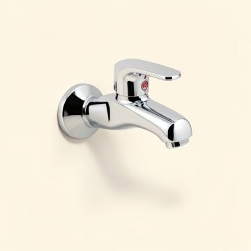 Wall Mount Waterfall Bathroom Sink Faucet (synthetic illustration; no displayed measurements)