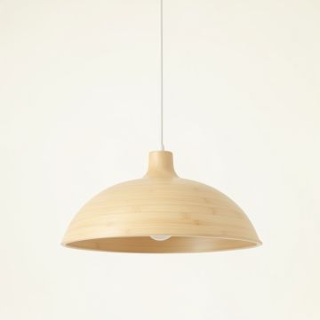 Flint Crest Pendant Light Suspended From One Plain Cable - Ivory (synthetic illustration; no displayed measurements)